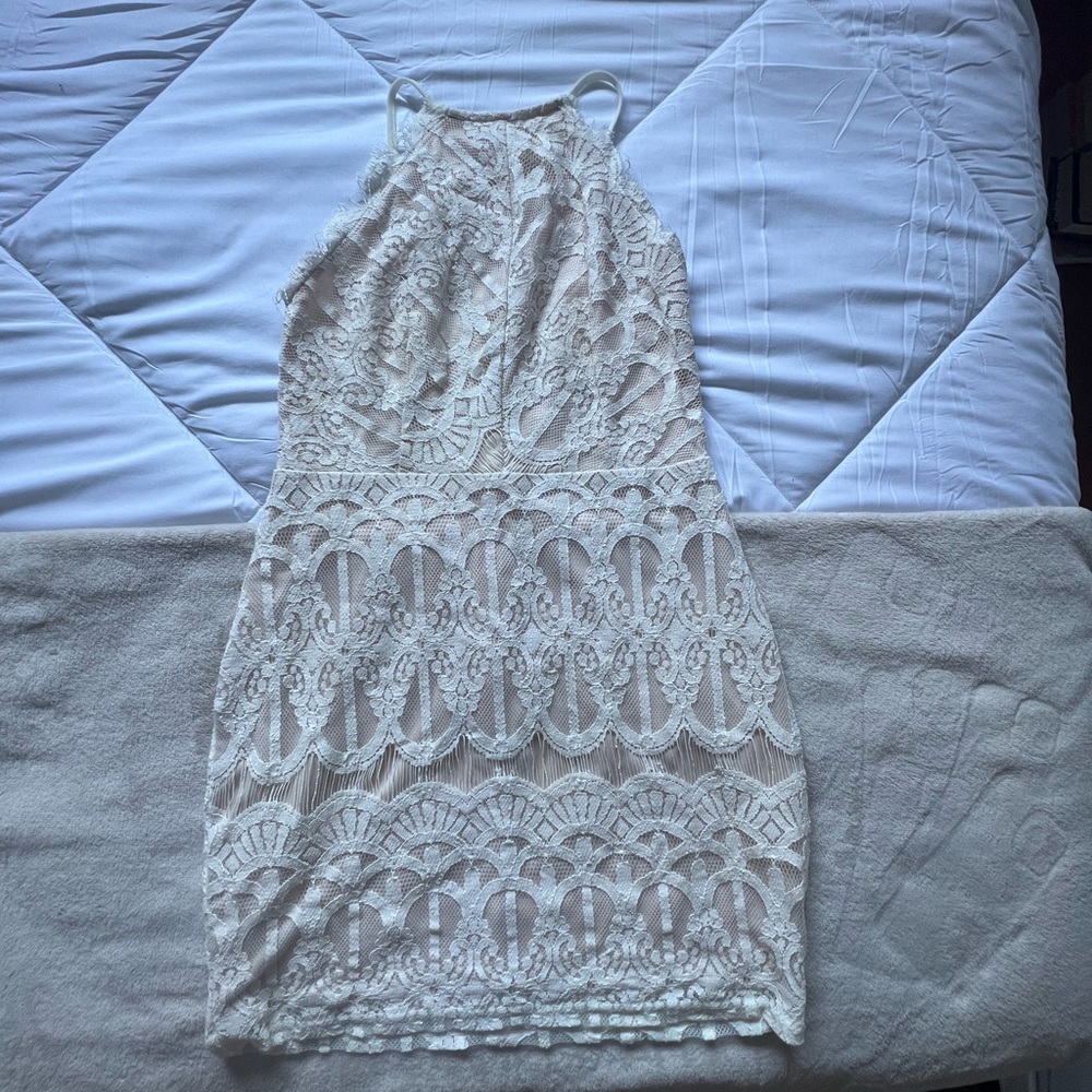 Tobi white mini dress - perfect for graduation - Picture 6 of 7